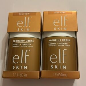 e.l.f. Cosmetics Bronzing Drops BRONZE 1 - ROSE GOLD (LOT OF 2) BRAND NEW
